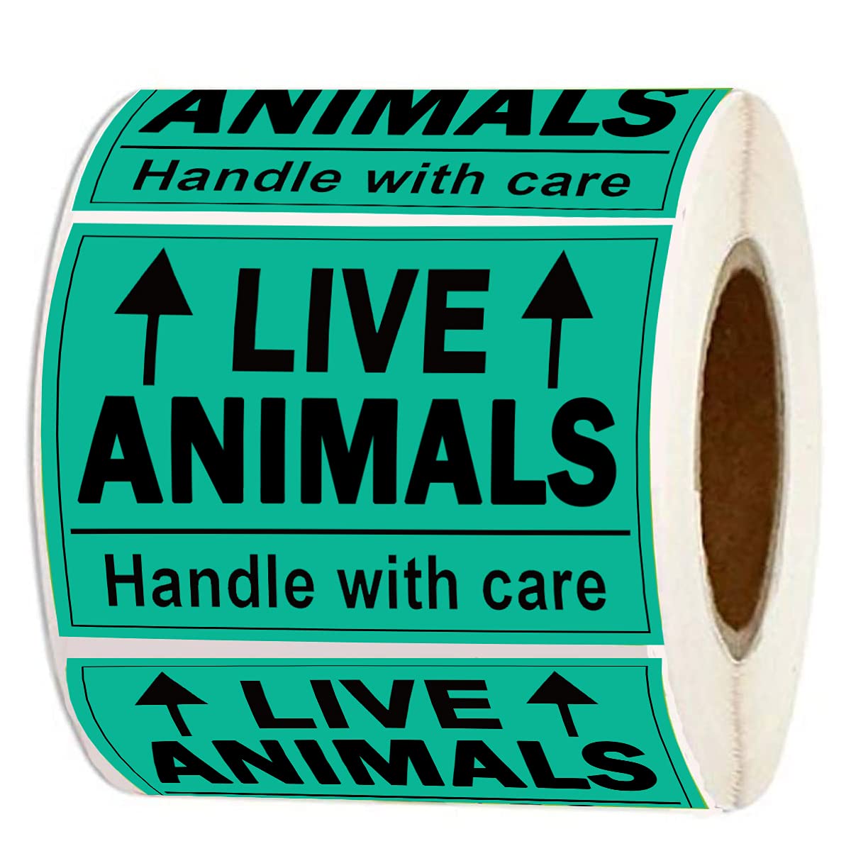 Adesivos Remarkable Live Animals Handle With Care (2x3 Polegadas, 250 Etiquetas)