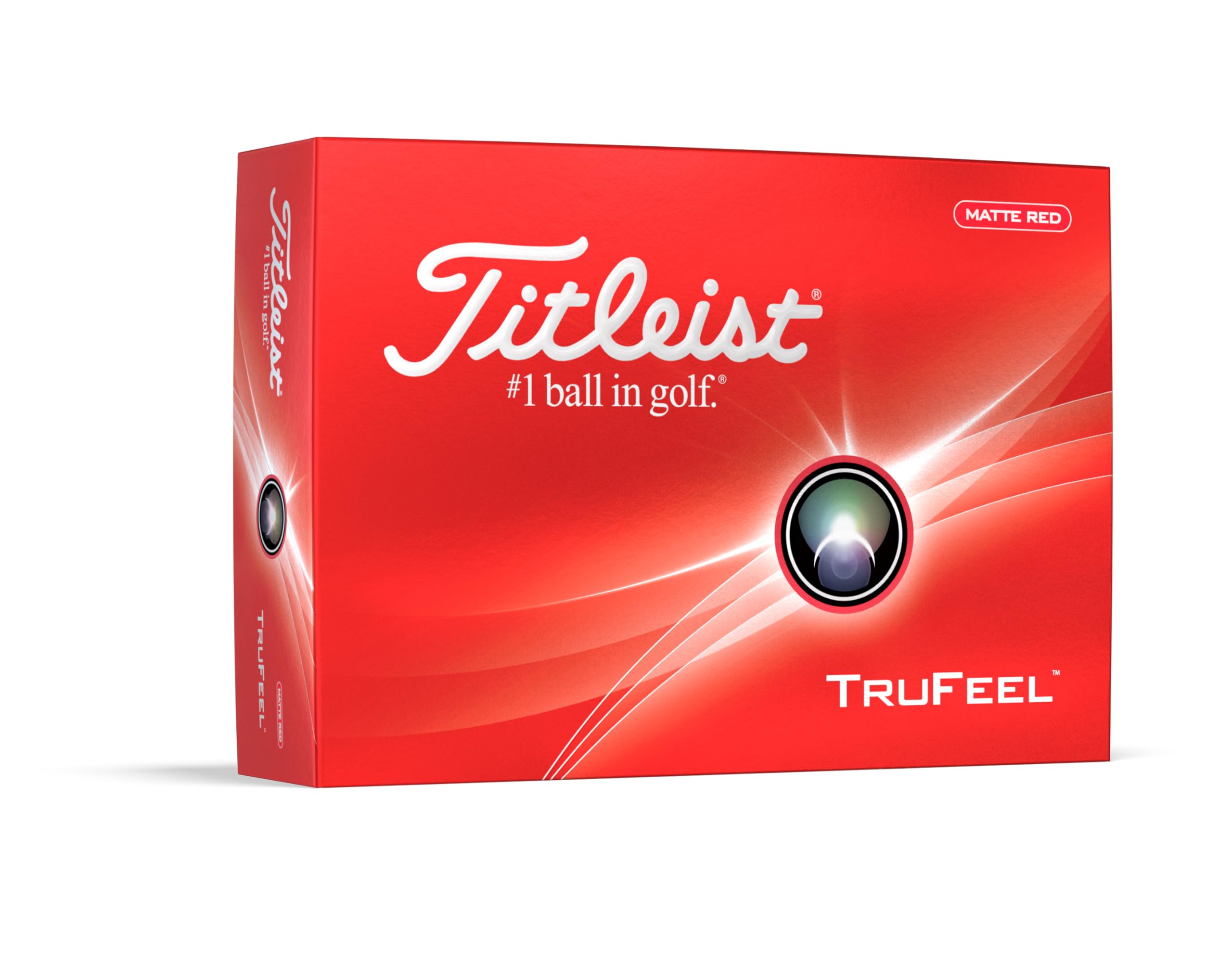 Bolas De Golfe Titleist Trufeel Matte Red 12 Unidades