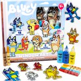 Window Art Suncatchers Kit Bluey Para Crianças Com Tinta E Acetato