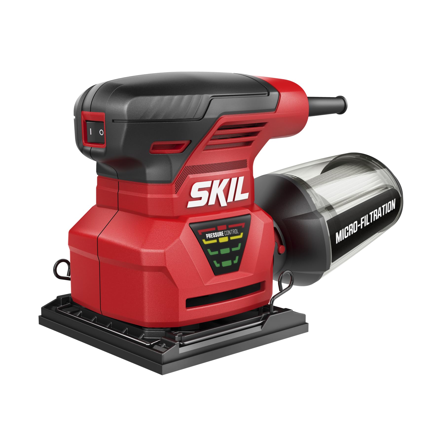 Palm Sander Skil 7292-02 2.0a Com Controle De Pressão Vermelho