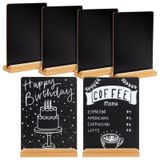 Pacote Com 6 Placas De Quadro-negro Com Suporte Para Decorações De Mesa De 6 X 8 Polegadas