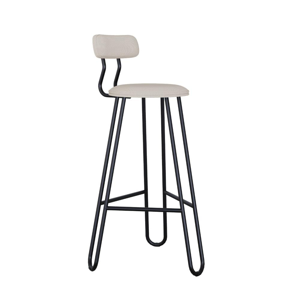 Conjunto 4 Banquetas Alta Ginger Com Encosto