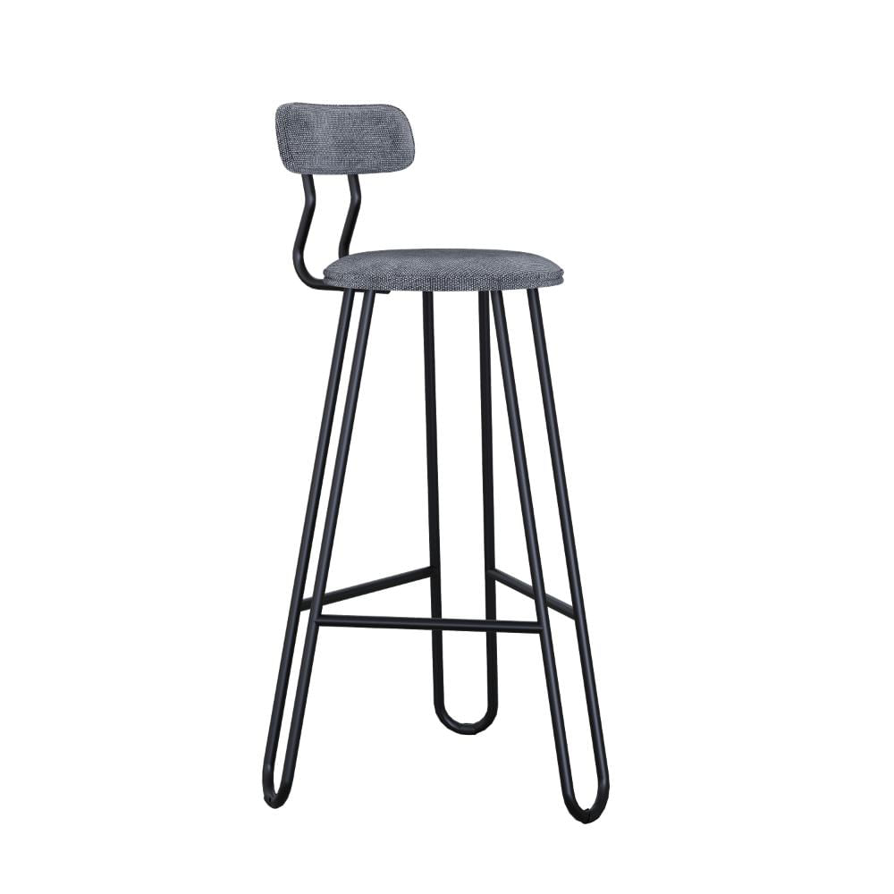 Conjunto 4 Banquetas Alta Ginger Com Encosto