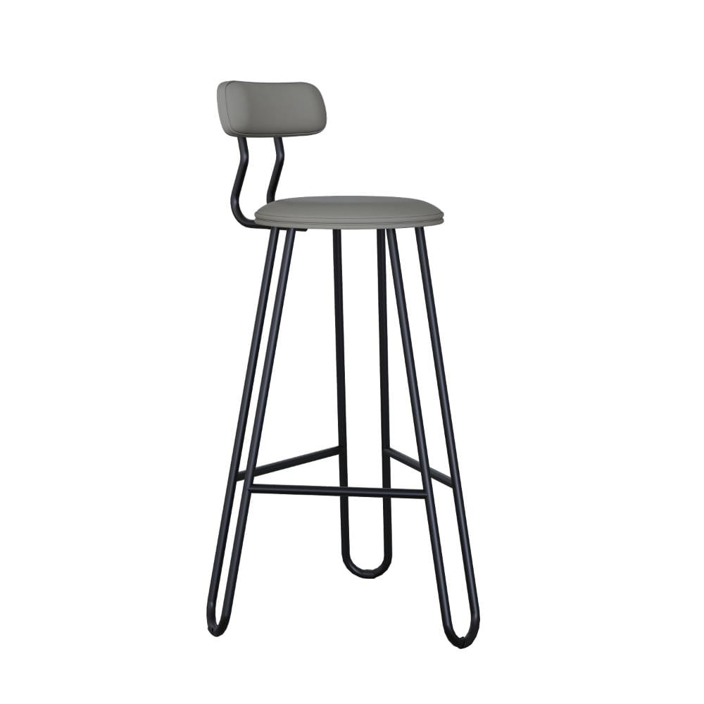 Conjunto 4 Banquetas Alta Ginger Com Encosto