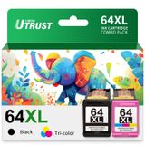 Cartuchos De Tinta Lemero Utrust 64xl Preto/colorido Para Hp Envy 78