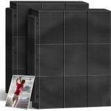 Mangas Para Encadernação De Cartas Colecionáveis Kitoyz 1800 Bolsos Pretas