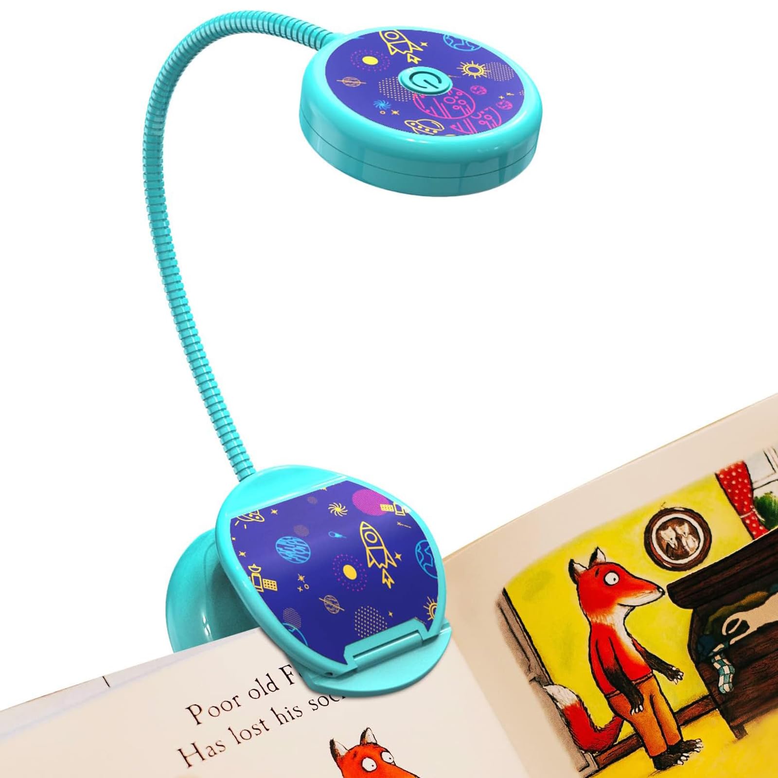 Book Light Vekkia Cute Recarregável Para Crianças 50ml 40h Azul