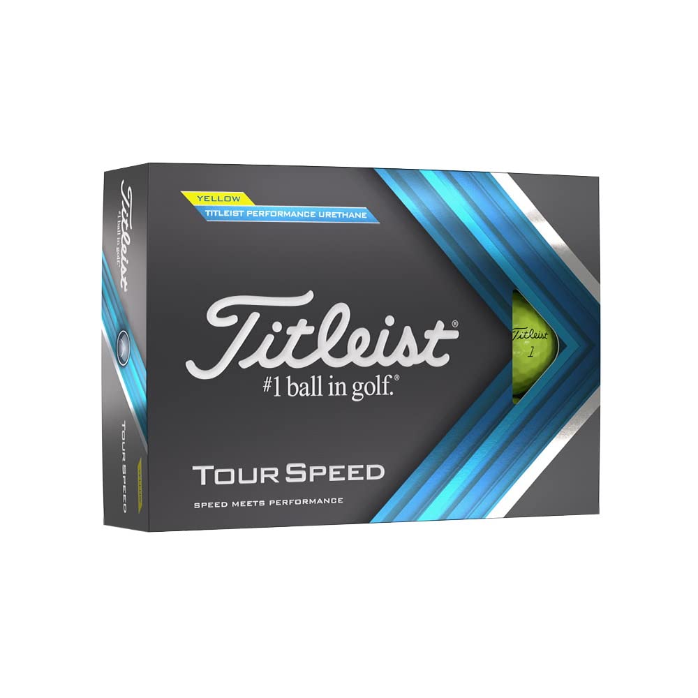 Bolas De Golfe Titleist Tour Speed Yellow Uma Dúzia