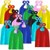 Capas E Máscaras De Super-heróis Para Festa De Aniversário Infantil - 28 Unidades
