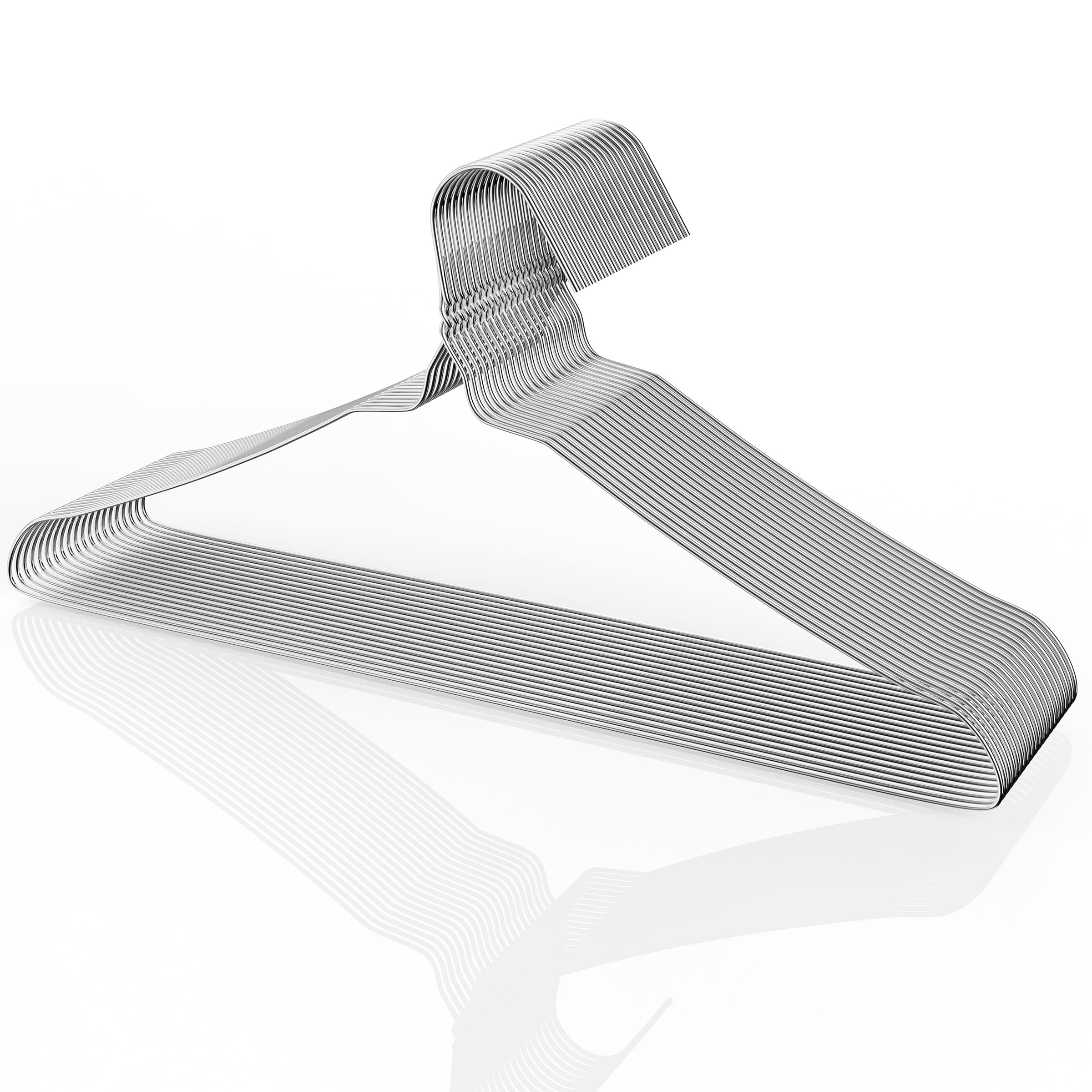 Wire Hangers Mr. Pen Metal, Pacote Com 20 Unidades, Acabamento Prateado