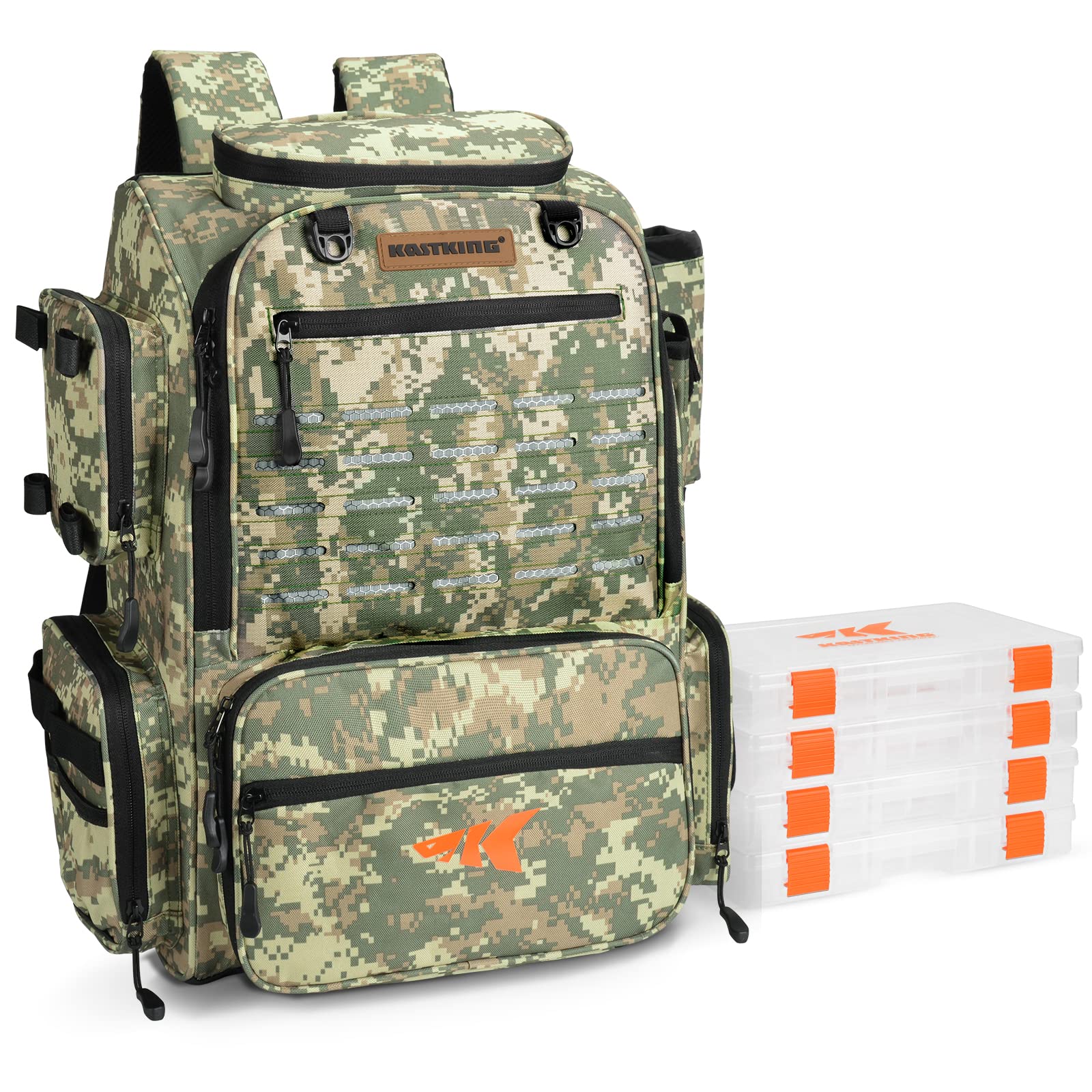 Mochila De Equipamento De Pesca Kastking Bait Boss Com Porta-varas 43l