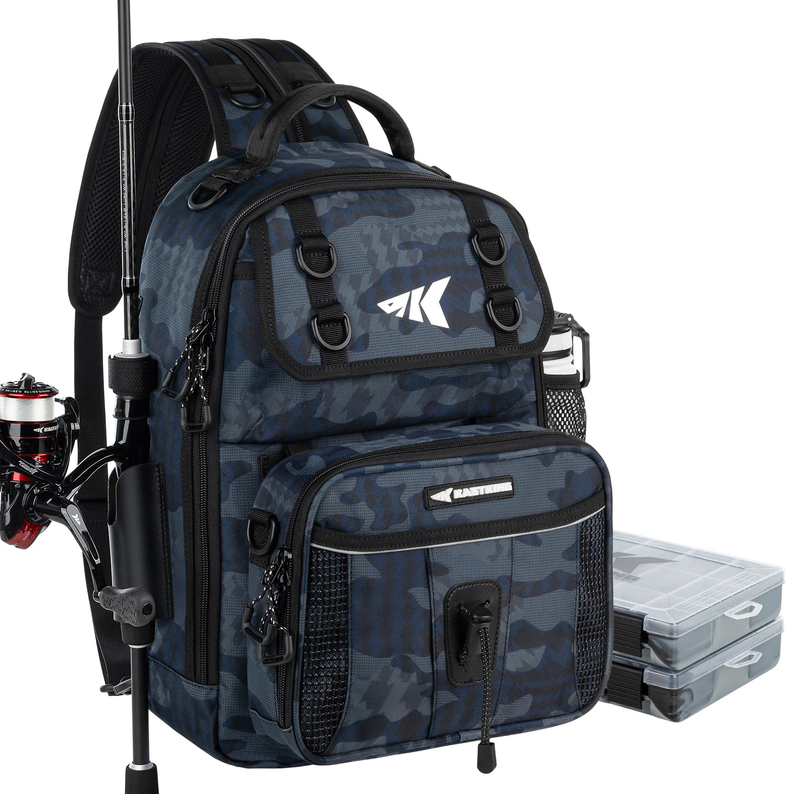 Bolsa De Equipamento De Pesca Kastking Baitspace Com 2 Caixas De Equipamento