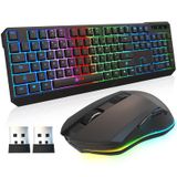Combinação De Teclado E Mouse Para Jogos Sem Fio Klim Blaze &amp; Chroma