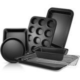 Conjunto De Utensílios De Cozinha Ewfen, Panela De Forno Antiaderente, 7 Peças Em Aço Carbono