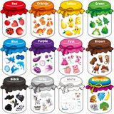 Brinquedos Magnéticos De Classificação De Cores Spritegru 60 Magnets Para Crianças