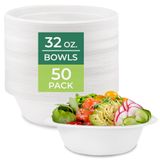 Taça De Sopa Descartável Freshware 950ml, Pacote Com 50 Unidades, Biodegradável