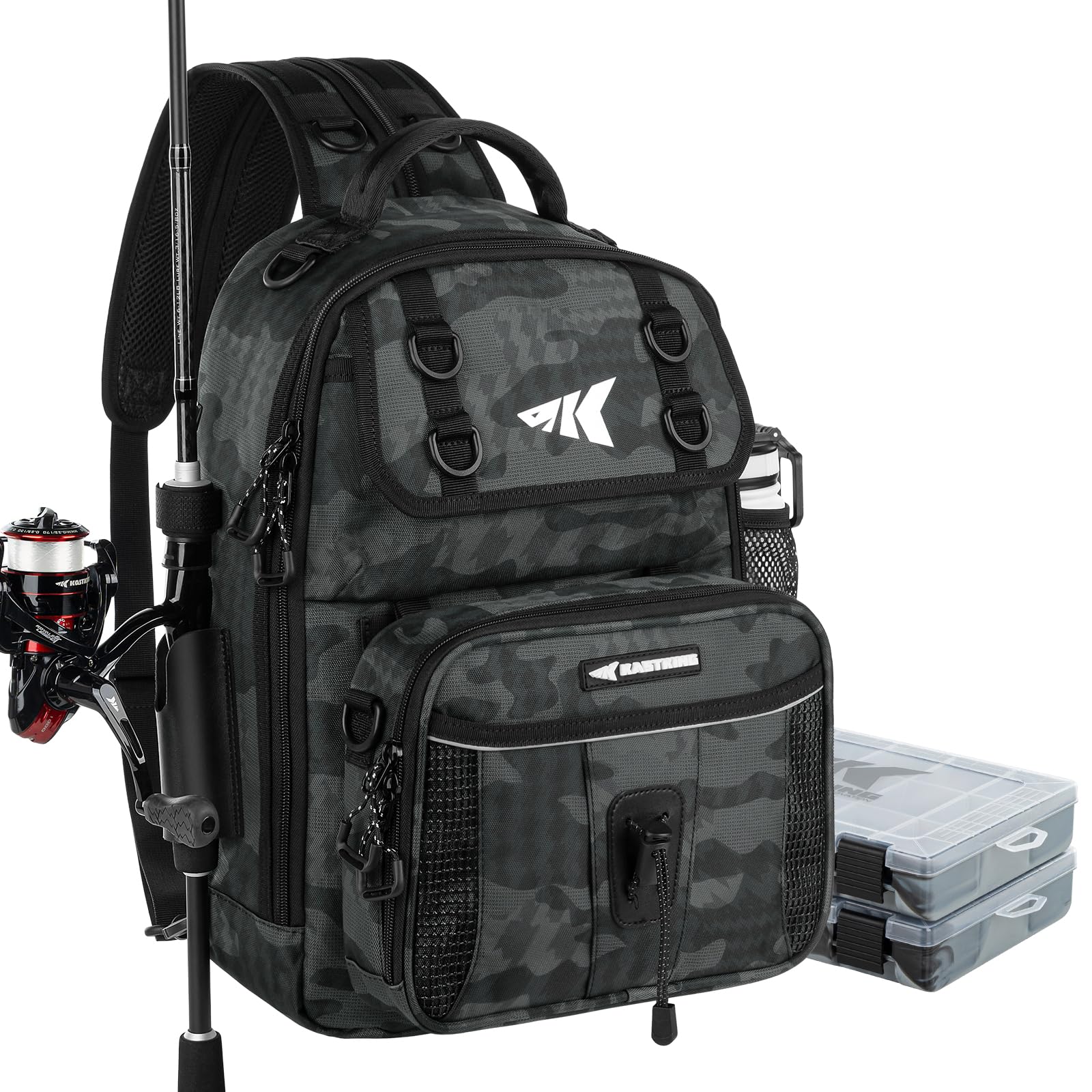 Bolsa De Equipamento De Pesca Kastking Baitspace Com 2 Caixas De Equipamento