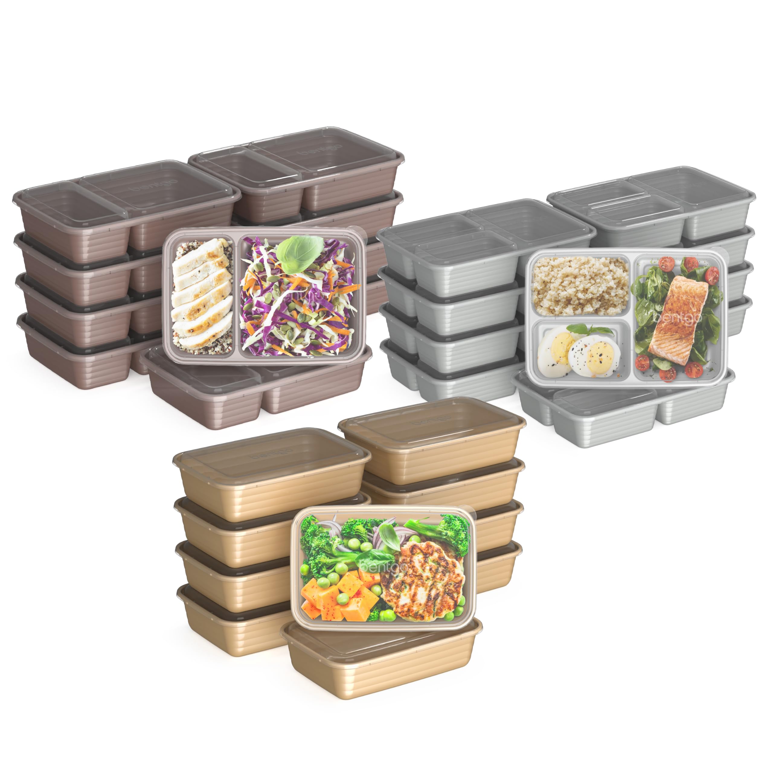 Kit De Preparação De Refeições Bentgo Prep De 60 Peças Com Recipientes E Tampas