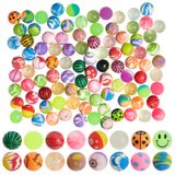 Pacote De 100 Bolas Bouncy Balls Juvale Para Crianças, Borracha De 32 Mm