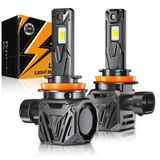 Farol De Neblina Auxbeam H11 H8 H9 6500k 120w 30000lm 12v Wireless
