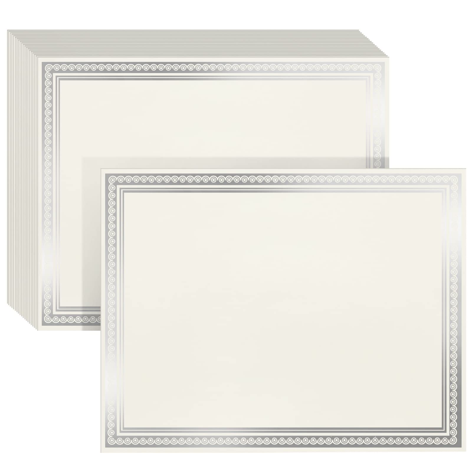 Papel Certificado: Saudações Sustentáveis, Folha De Prata, 50 Folhas