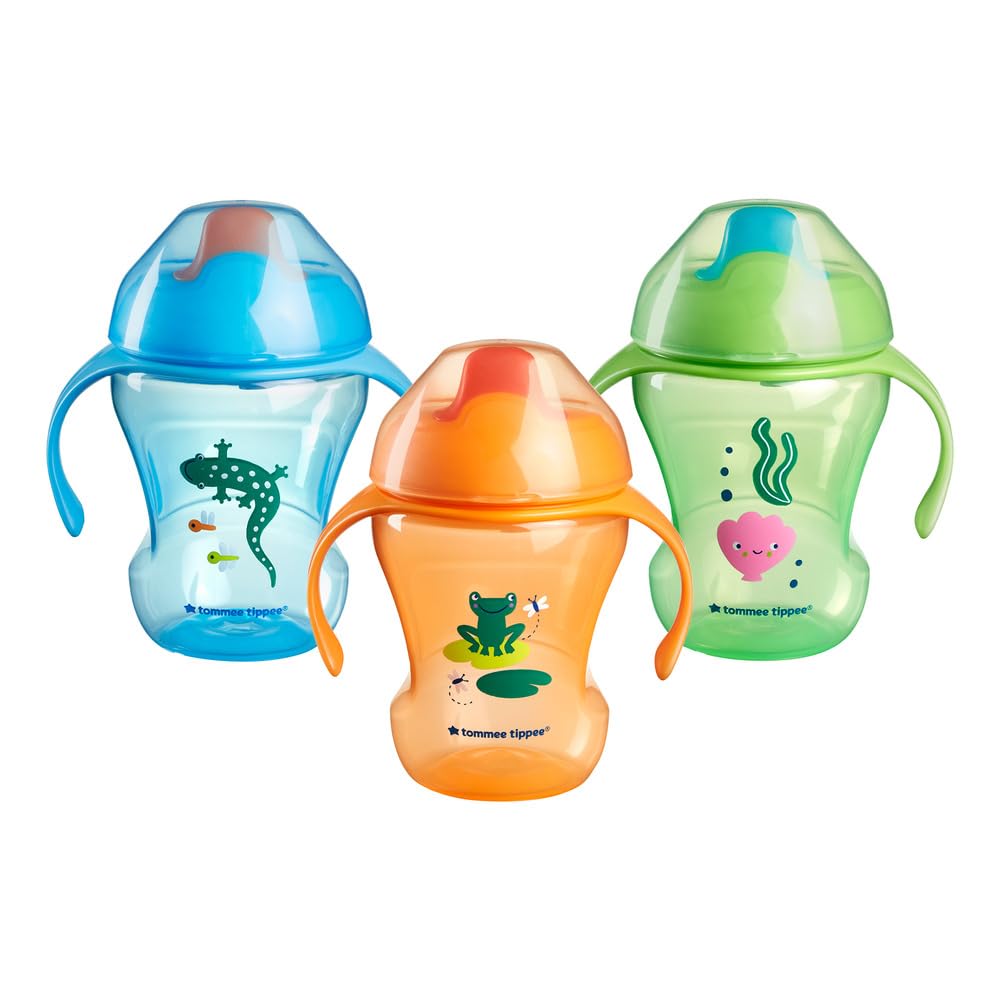 Trainer Sippee Cup Tommee Tippee 7 M+ 240 Ml, Pacote Com 3 Unidades, Sem Bpa