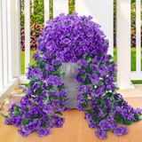 Plantas Suspensas Artificiais Der Rose Purple Resistentes A Uv X2