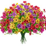 Flores Artificiais Der Rose Para Decoração Ao Ar Livre X12