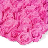 Pacote Com 100 Cravos De Flores Artificiais Juvale Hot Pink