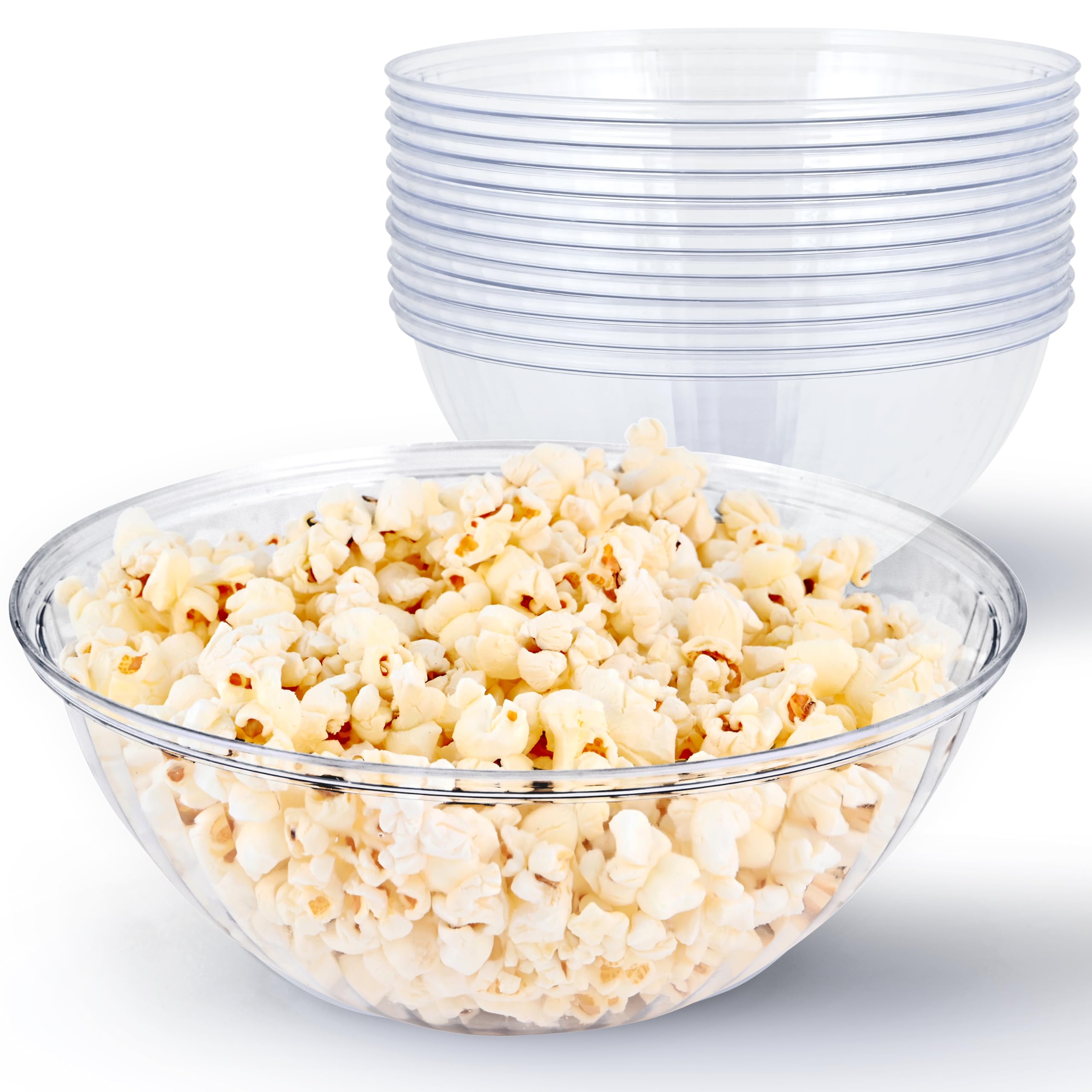 Taças De Servir Stock Your Home De Plástico Transparente De 1,4 L (pacote Com 12)