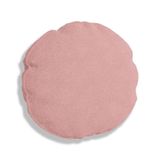Almofada Bolacha Redonda Cookie 40x40 Cm Veludo 7 Decor Rosa