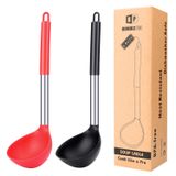 Pacote Ladle Spoon Bundlepro Com 2 Silicone De Alta Resistência Ao Calor