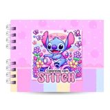 Livro Colorir Stitch Rosa Estilo Bobbie Goods Capa Dura 180g