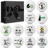 Conjunto De Presentes De Feliz Aniversário De 60 Anos Da Golf Ball Seenelling X12 Com Caixa
