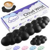 Conjunto De Descanso De Pulso Sushret Cloud Para Teclado E Mouse