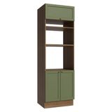 Torre Quente 70 Cm 3 Portas Rustic/verde Vik Madesa Rustic/verde