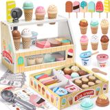 Brinquedo Toyssa Wooden Para Sorveteria Para Crianças De 3 A 6 Anos