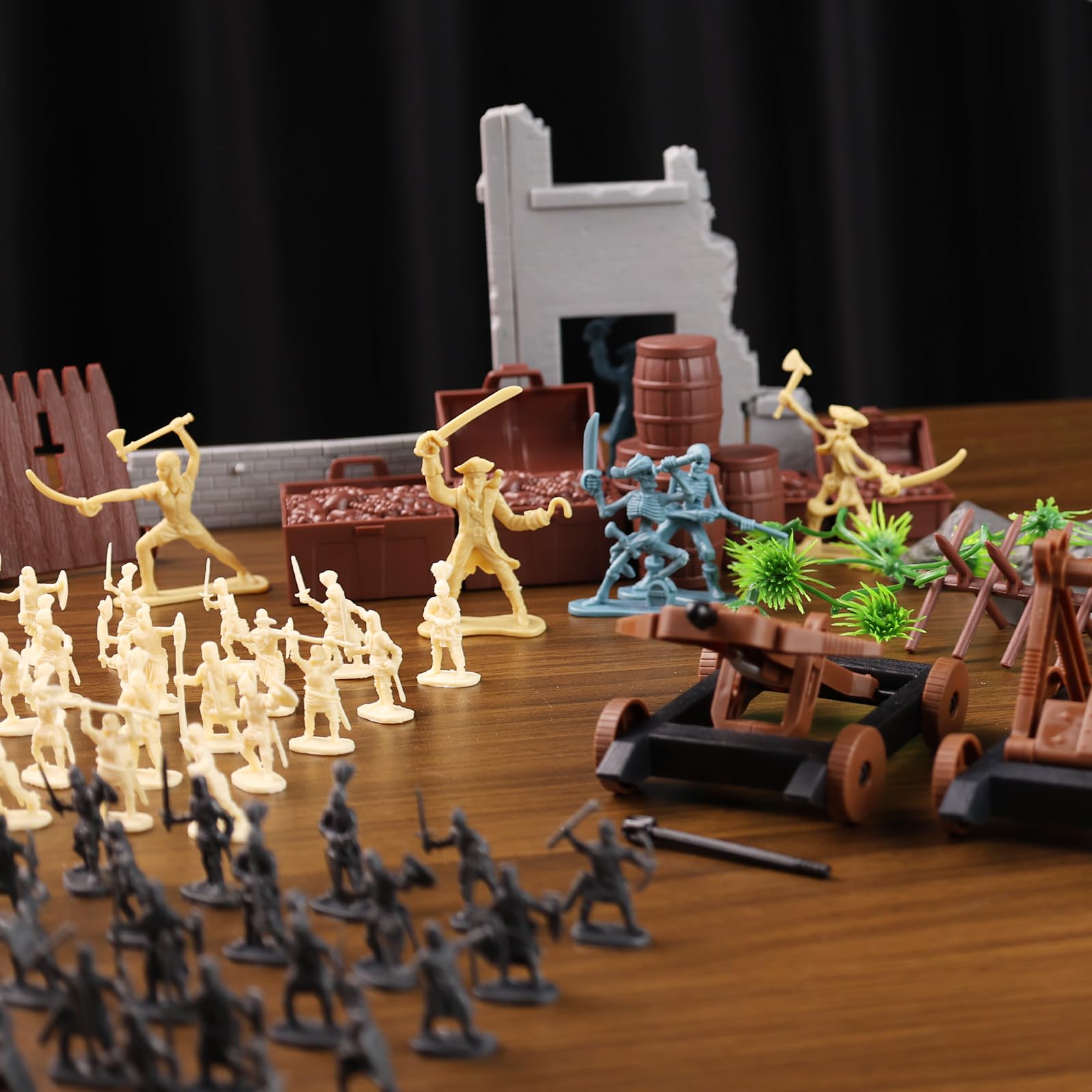 Conjunto Toy Soldiers, 3 Lontras, 310 Unidades, Medieval Knight