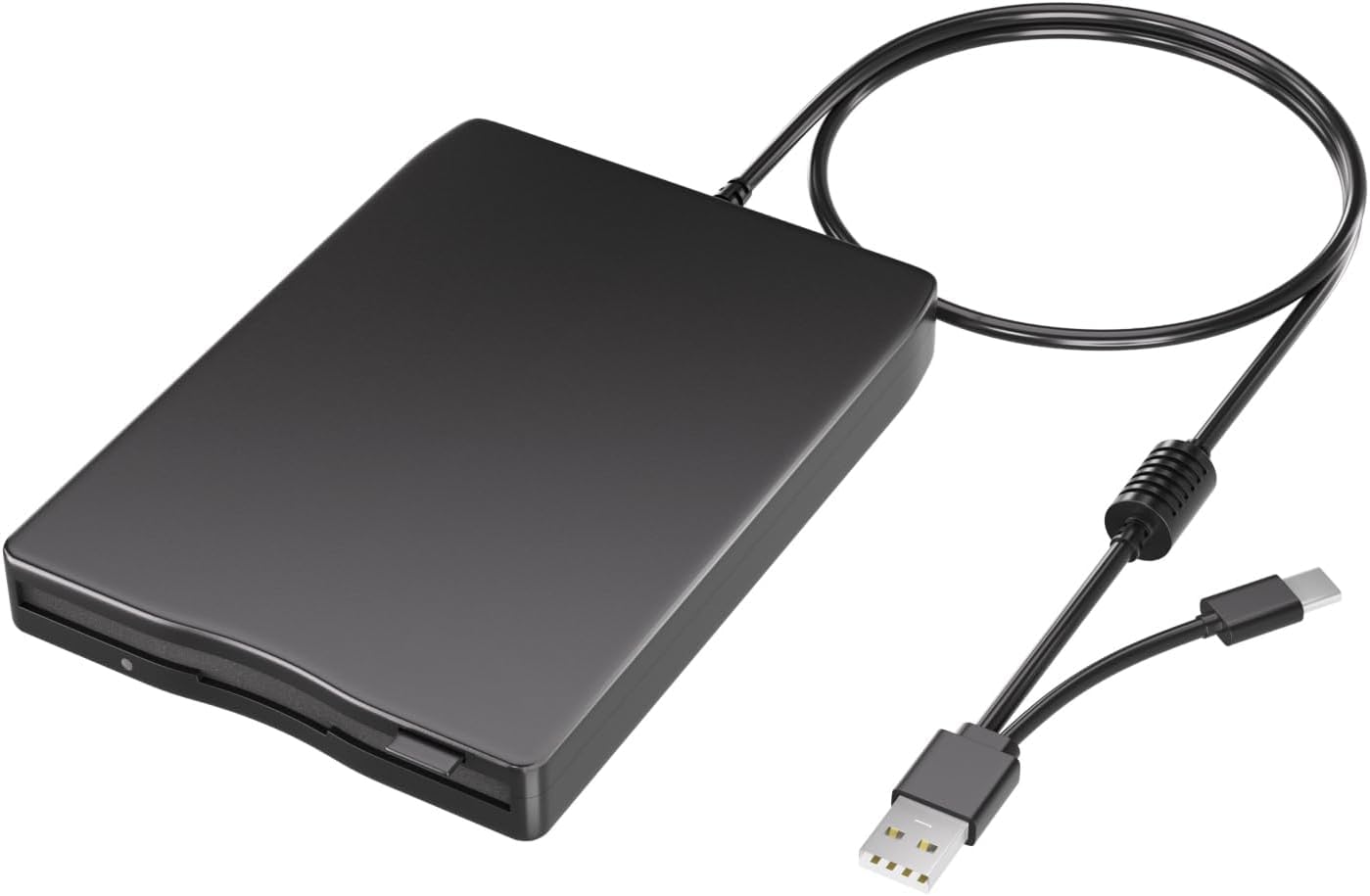 Unidade De Disquete Externa Mthstec Usb E Type-c Para Pc/mac