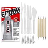 Pacote Craft Adhesive E6000 Com Aplicadores E Ferramentas De 110 Ml