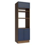 Torre Quente 70 Cm 3 Portas Rustic/azul Vik Madesa Rustic/azul