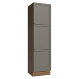 Paneleiro 60 Cm 3 Portas Vik Madesa Rustic/cinza