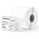 Etiquetas Térmicas Munbyn 2x2 Quadradas Compatíveis Com Impressora Térmica