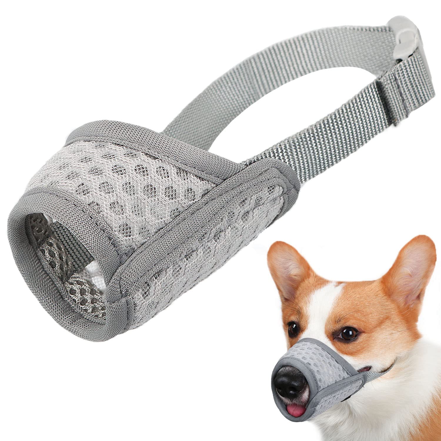 Dog Muzzle Mayerzon Soft Mesh Para Cães Pequenos, Médios E Grandes