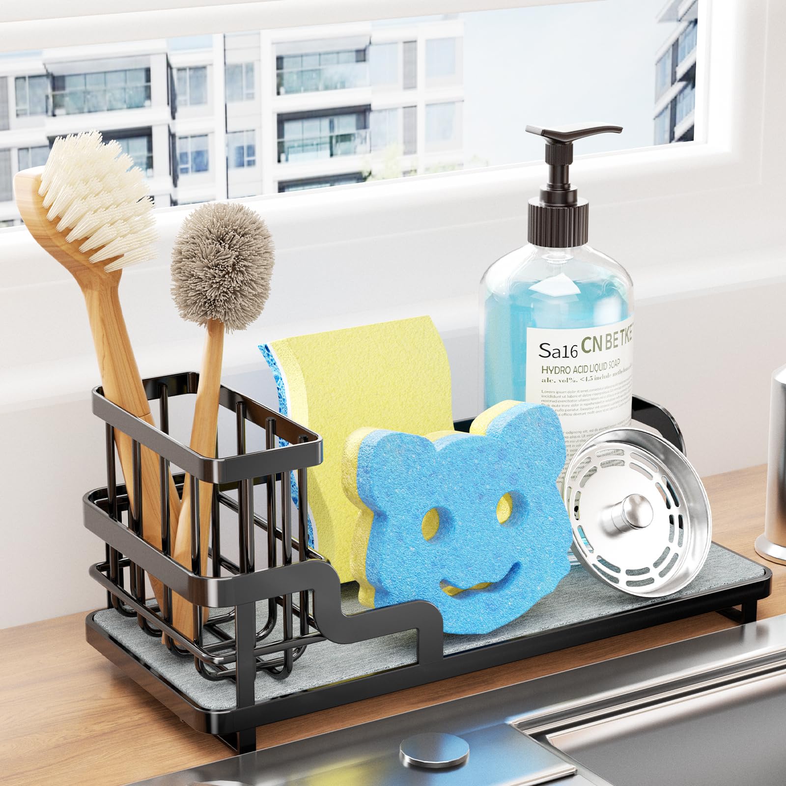 Sink Caddy Organizer Consumest Sponge Holder Para Cozinha