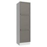 Paneleiro 60 Cm 3 Portas Vik Madesa Branco/cinza
