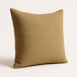 Almofada Decorativa 42cm Em Suede Fofinha Lisa Para Sofá Capuccino