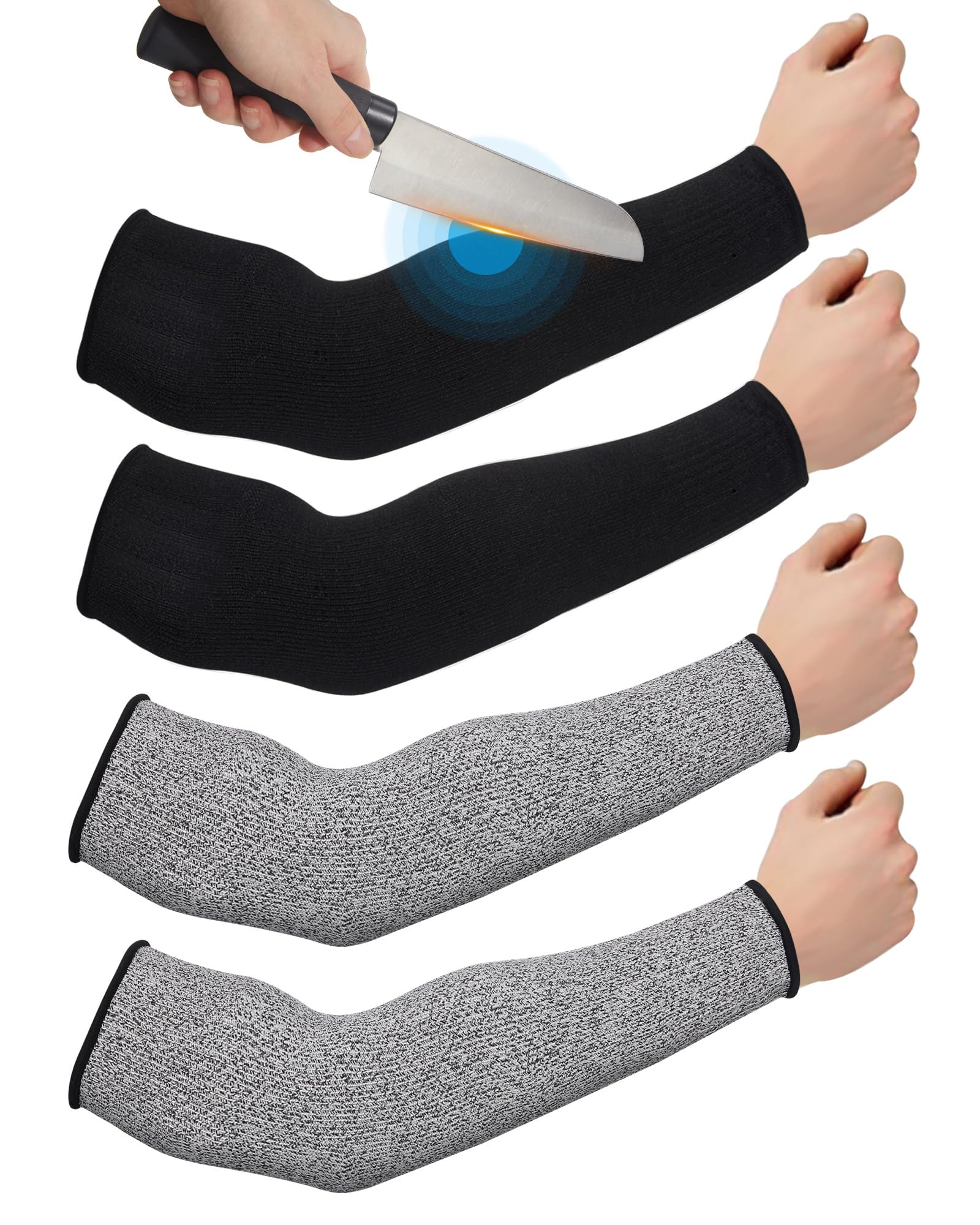 Protetores De Braço Geyoga Com Mangas Resistentes A Cortes, 2 Pares