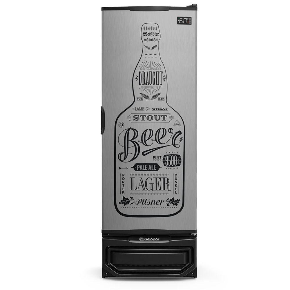 Geladeira/refrigerador 410 Litros 1 Porta Adesivado - Gelopar - 220v - Gcb-40 Gw Ti