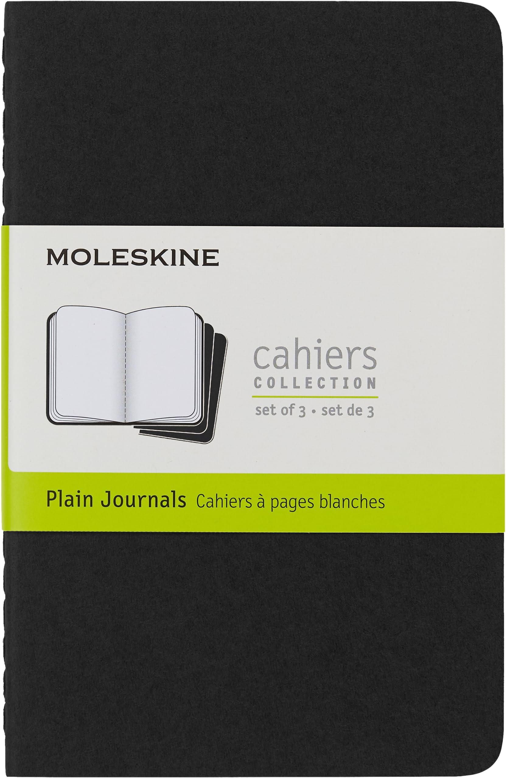 Diário Moleskine Cahier, Capa Macia, Bolso, Preto, 64 Páginas